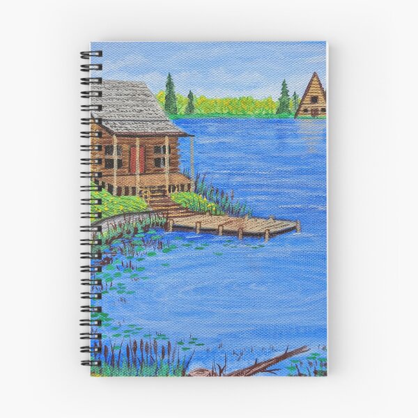 Item preview, Cabin at the Lake in the Spring Season  designed and sold by Matt Starr Fine Art .