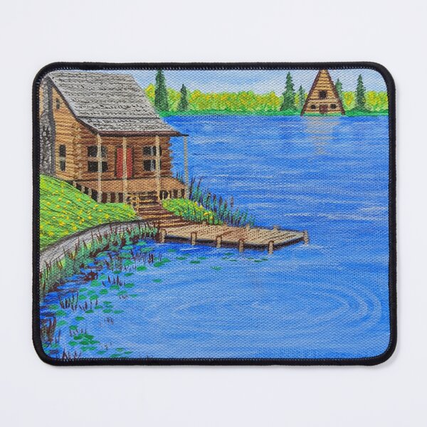 Item preview, Cabin at the Lake in the Spring Season designed and sold by Matt Starr Fine Art .