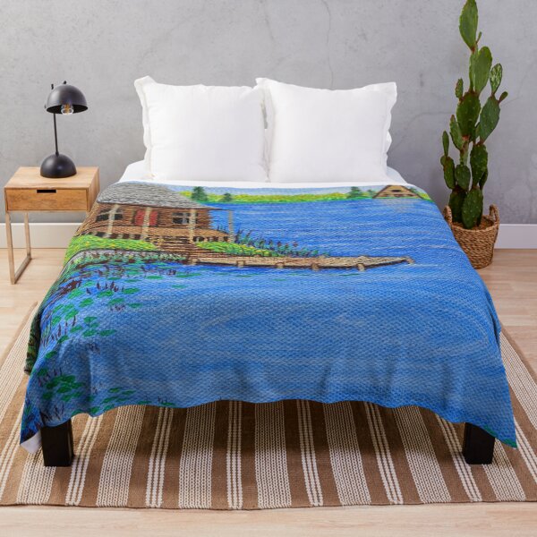Item preview, Cabin at the Lake in the Spring Season  designed and sold by Matt Starr Fine Art .