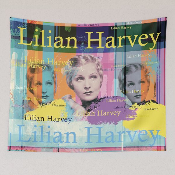 Artikelvorschau, Lilian Harvey Pop Art Porträt Collage entworfen und verkauft von Mauswohn.