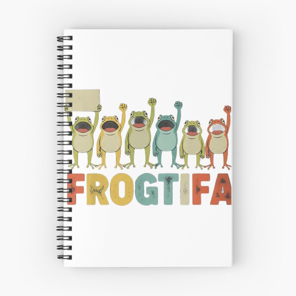 Item preview, Frogtifa Funny Frog Protest - Retro Absurdist Satire designed and sold by JossDesign15.