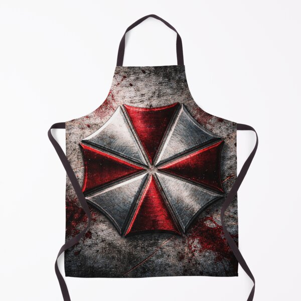 Item preview, Red White Umbrella Metal Emblem designed and sold by Kaleidoscope Print.