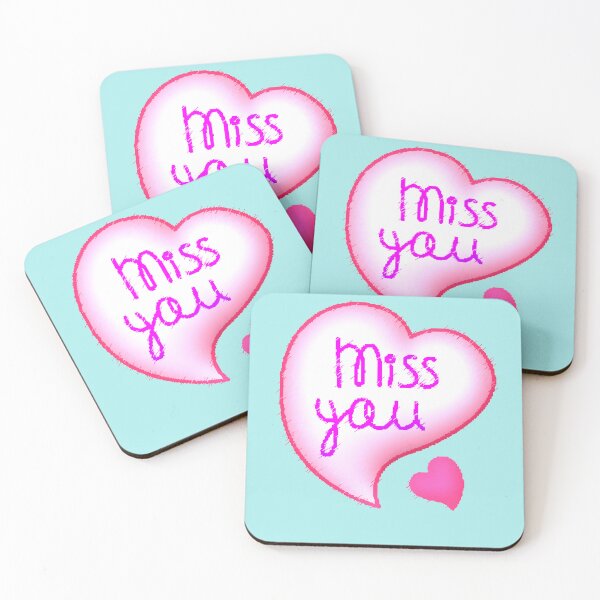 Item preview, Miss You – Emotional Design with a Beautiful Heart and a Message of Love designed and sold by AstronautMerch.