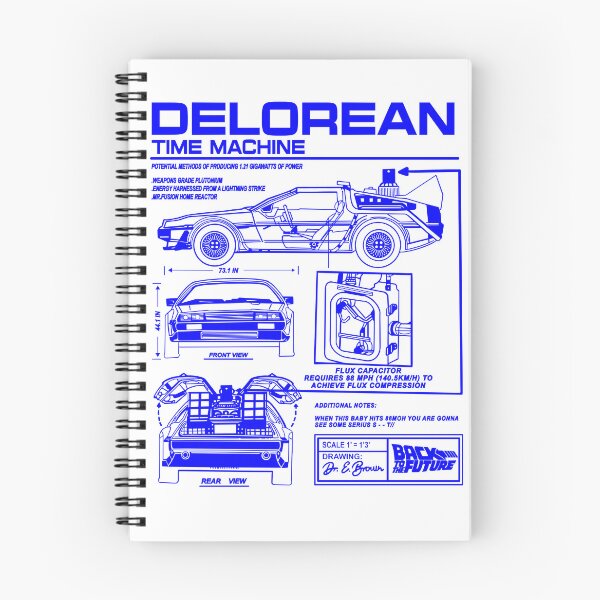 Item preview, Vintage Classic Car Delorean Project Blue designed and sold by PrintCarClub.