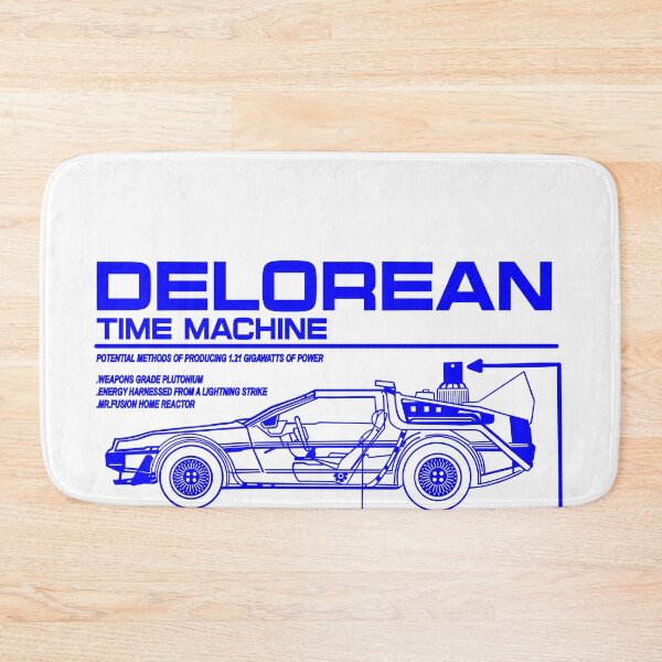 Item preview, Vintage Classic Car Delorean Project Blue designed and sold by PrintCarClub.