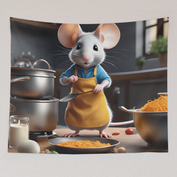 Item preview, Little mouse as head chef in the kitchen designed and sold by Mauswohn.