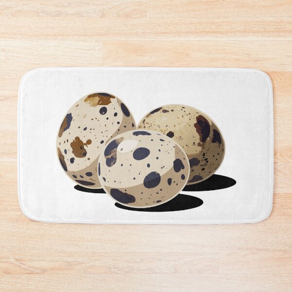 Item preview, Minimal Quail Eggs Illustration – Modern Food Art on Black Background designed and sold by Royalsticker.