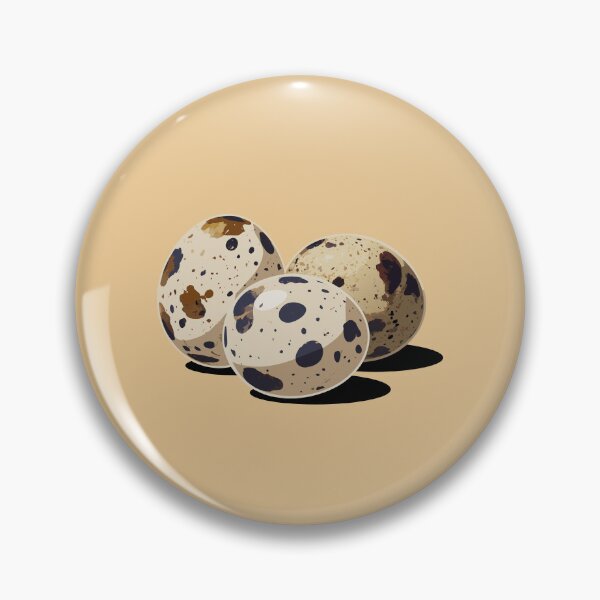Item preview, Minimal Quail Eggs Illustration – Modern Food Art on Black Background designed and sold by Royalsticker.