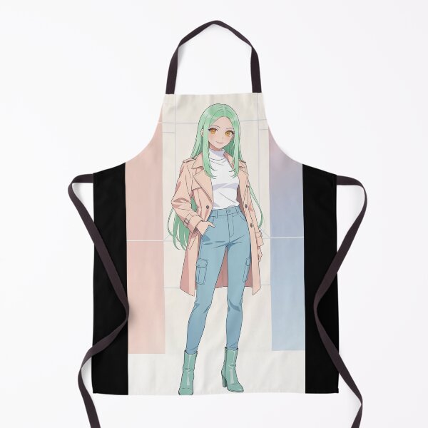 Item preview, Confident Modern Pastel Anime - Fashionable Trench Coat Pose colour #2 designed and sold by KMChronicles.