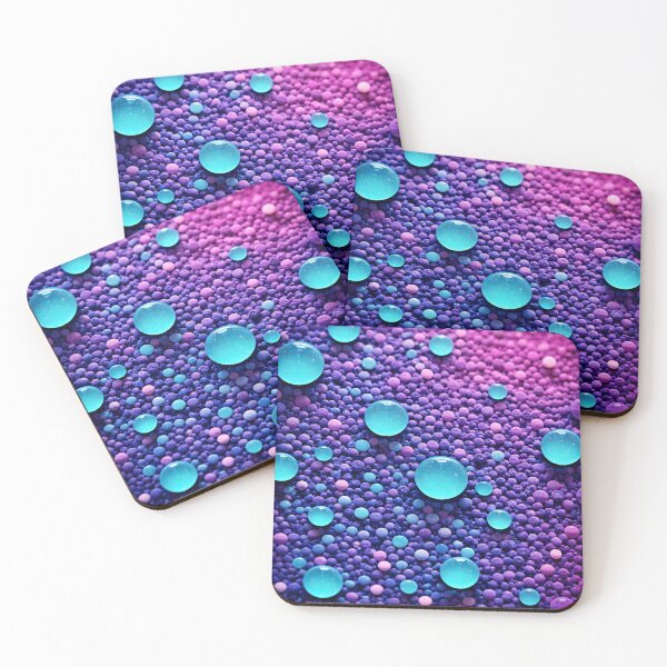 Item preview, Neon Bubble Beads Purple Blue designed and sold by Kaleidoscope Print.