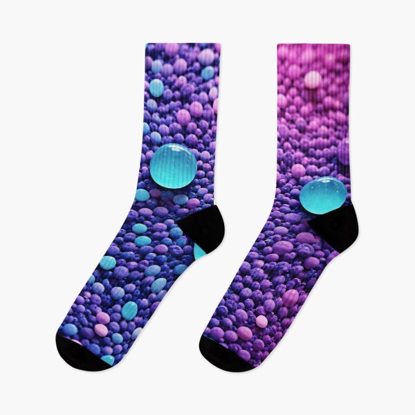 Item preview, Neon Bubble Beads Purple Blue designed and sold by Kaleidoscope Print.