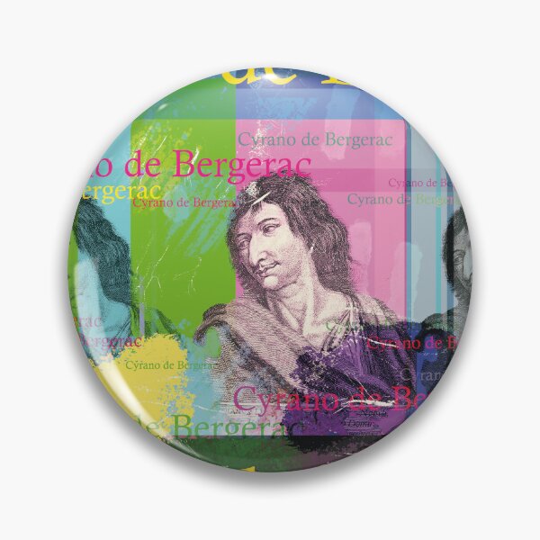 Artikelvorschau, Cyrano de Bergerac Porträt Collage im Pop-Art Stil entworfen und verkauft von Mauswohn.