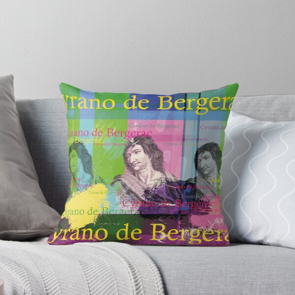 Item preview, Collage de retratos de Cyrano de Bergerac en estilo pop art designed and sold by Mauswohn.