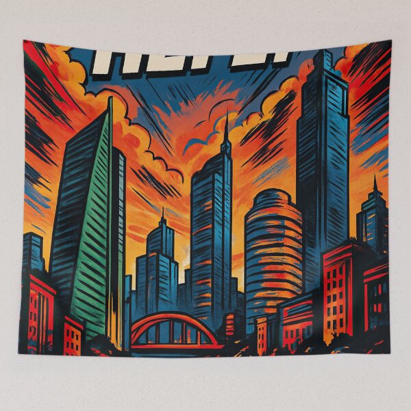 Item preview, Hefei, city | Comics stylCartoone -  designed and sold by ComicsFactory.