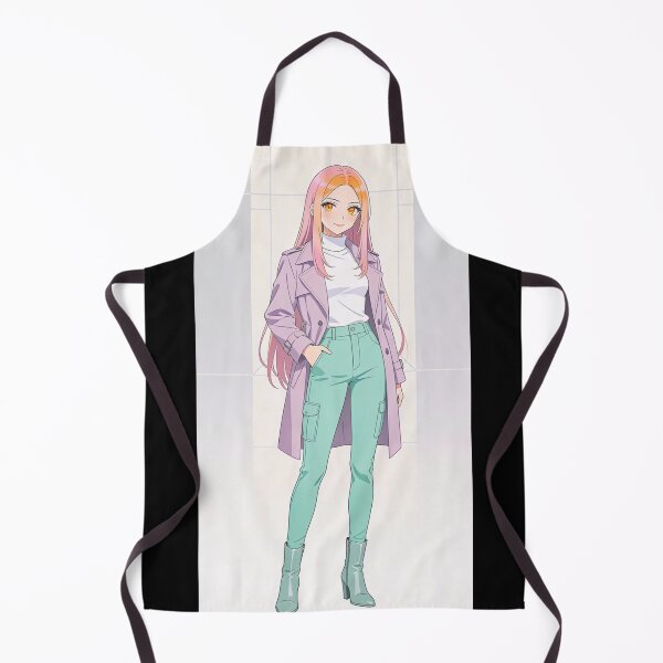 Item preview, Confident Modern Pastel Anime - Fashionable Trench Coat Pose colour #1 designed and sold by KMChronicles.