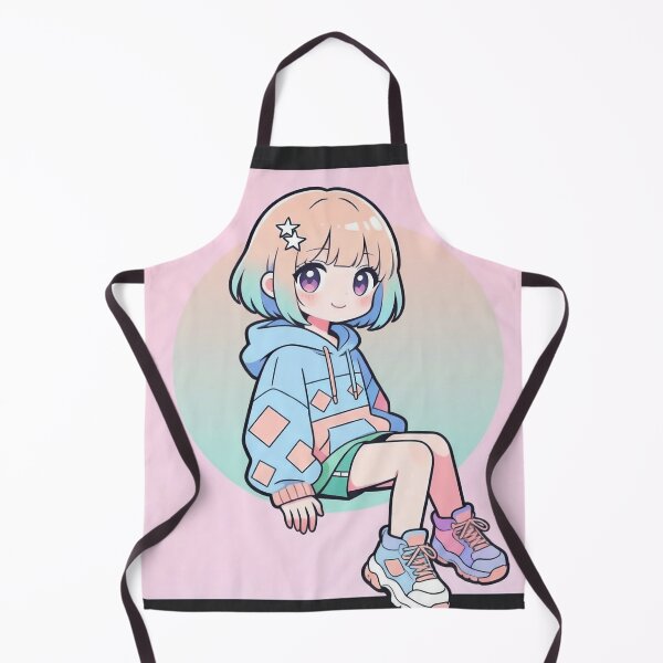 Item preview, Copy of Adorable Pastel Kawaii Anime - Trendy Oversized Eyes Pose #2 colour designed and sold by KMChronicles.