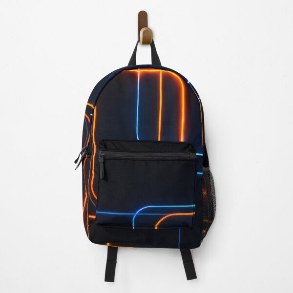 Item preview, Neon Blue Orange Rounded Squares designed and sold by Kaleidoscope Print.