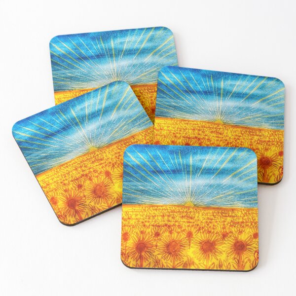 Item preview, In the sunflower field at sunrise  designed and sold by Matt Starr Fine Art .