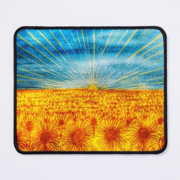 Item preview, In the sunflower field at sunrise  designed and sold by Matt Starr Fine Art .