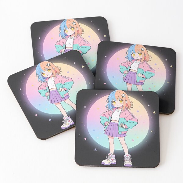 Item preview, Pastel Kawaii Anime Girl - Stylish Street Fashion Pose designed and sold by KMChronicles.