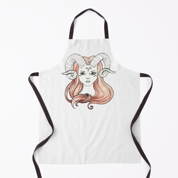 Item preview, Aries Zodiac Illustration — Anthropomorphic Fire Sign Sketch designed and sold by BlackLineLab.