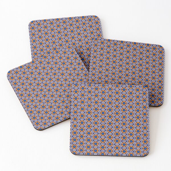 Item preview, Classic Hexagon Textile - Abstract Geometric Shape Pattern  - Holiday Gift Sets designed and sold by RoyalStarsPatts.