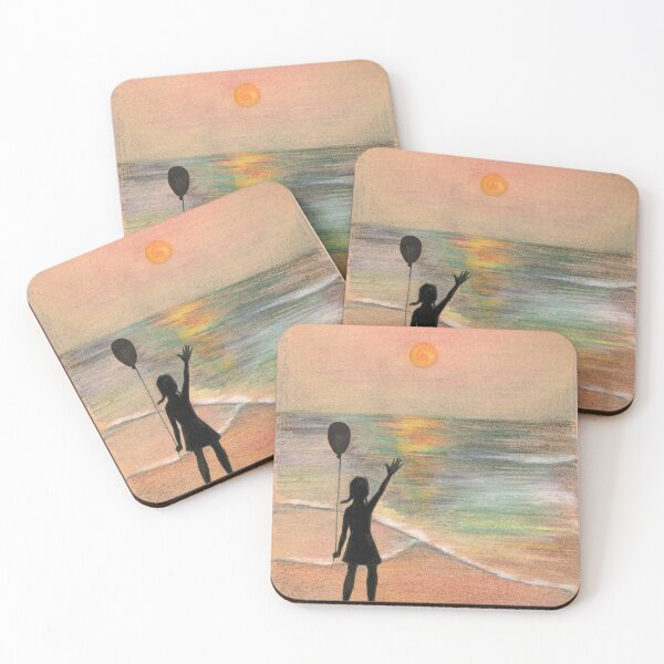 Item preview, Greeting the Sun — Hand-Drawn Dreamlike Illustration designed and sold by BlackLineLab.