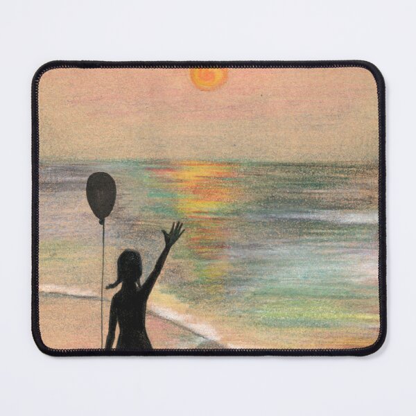 Item preview, Greeting the Sun — Hand-Drawn Dreamlike Illustration designed and sold by BlackLineLab.