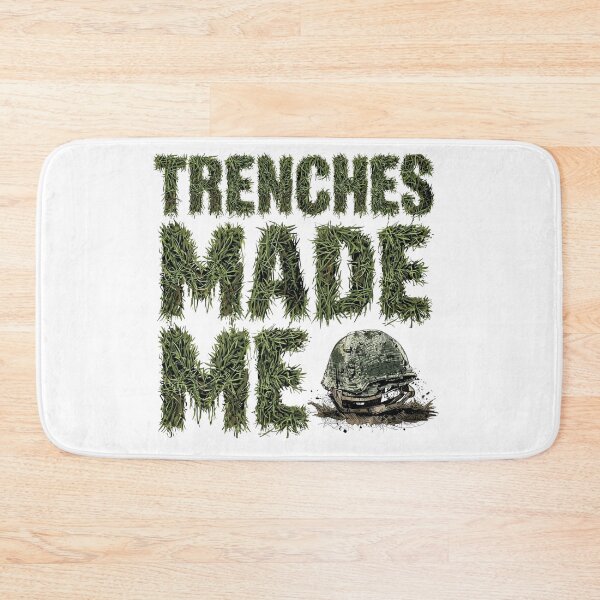 Item preview, Trenches Made Me – Football Line Play Grit Graphic Tee designed and sold by RMTrendy.
