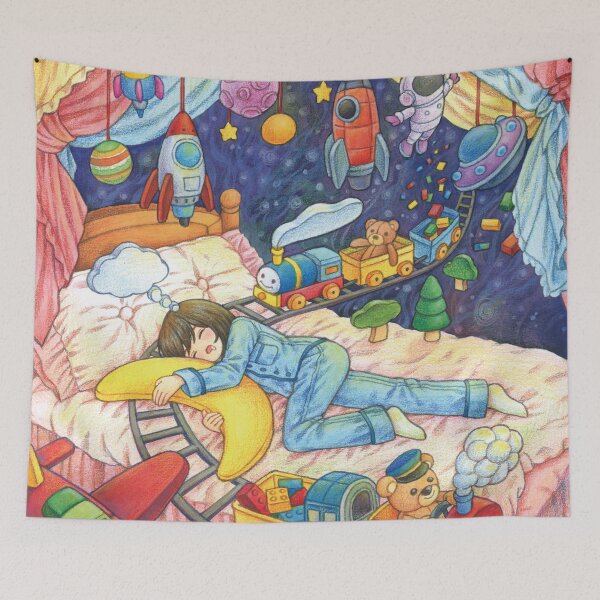 Item preview, A toy train carries dreams designed and sold by rowonart.