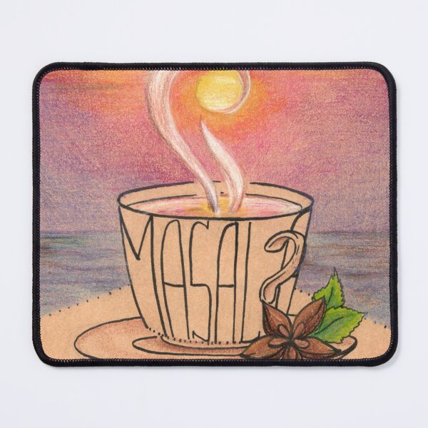 Item preview, Morning Masala — Cozy Tea Cup at Sunset designed and sold by BlackLineLab.