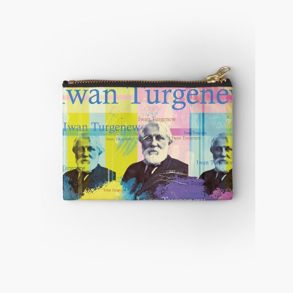 Item preview, Ivan Turgenev portrait collage in bright colors designed and sold by Mauswohn.
