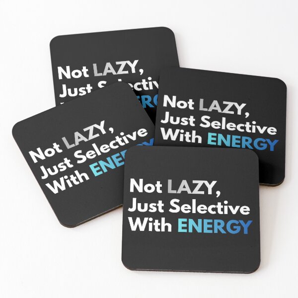 Item preview, Selective Energy – Minimalist Sarcastic Typography designed and sold by Still_Mind.