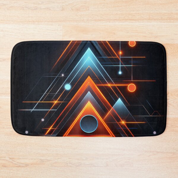 Item preview, Neon Triangle Tech Geometry designed and sold by Kaleidoscope Print.