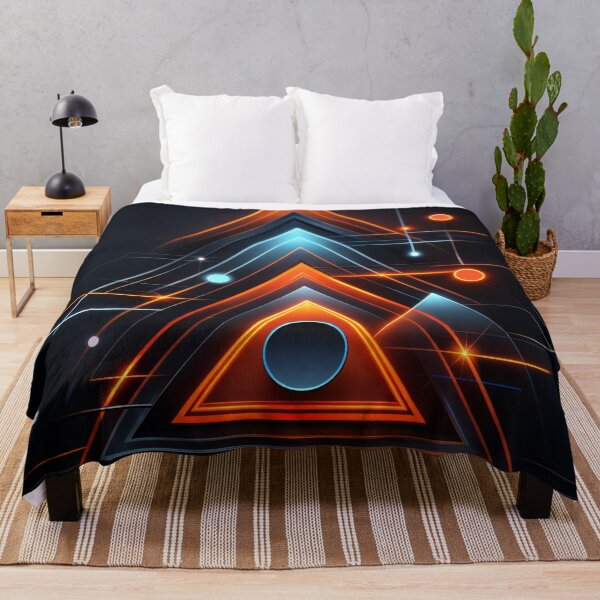 Item preview, Neon Triangle Tech Geometry designed and sold by Kaleidoscope Print.