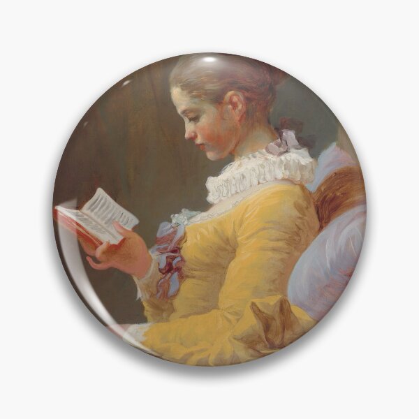 Item preview, READING CAUSE MURDER IS ILLEGAL (Young Girl Reading by Jean-Honoré Fragonard, art meme collection by St.Nina) designed and sold by StNinaOfficial.