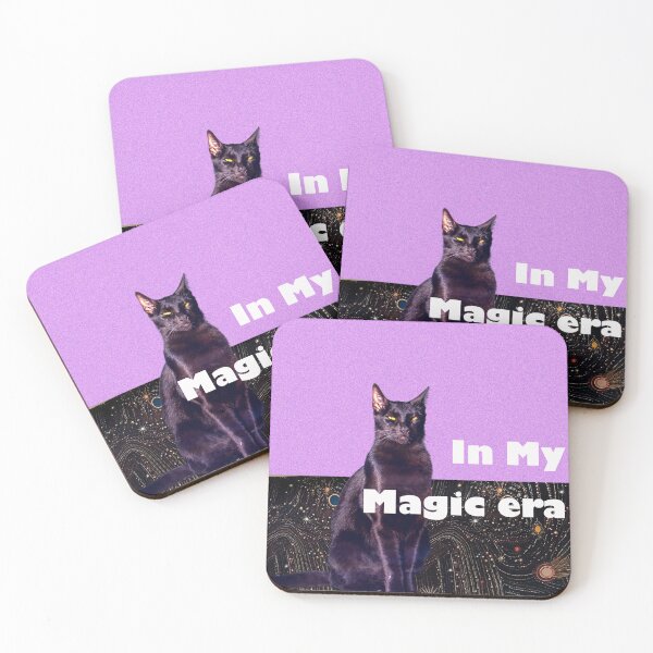 Item preview, In My Magic Era – Black Cat & Cosmic Night designed and sold by SlowlyMiracles.