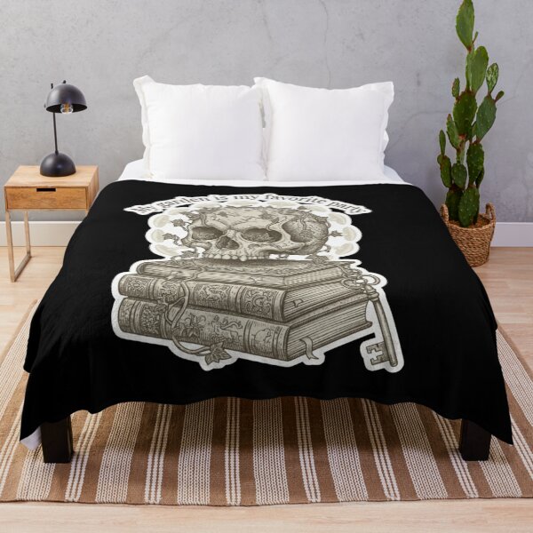 Item preview, My Garden Is My Favorite Party - Gothic Skull and Books designed and sold by BlissHalo.