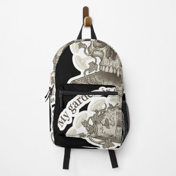Item preview, My Garden Is My Favorite Party - Gothic Skull and Books designed and sold by BlissHalo.