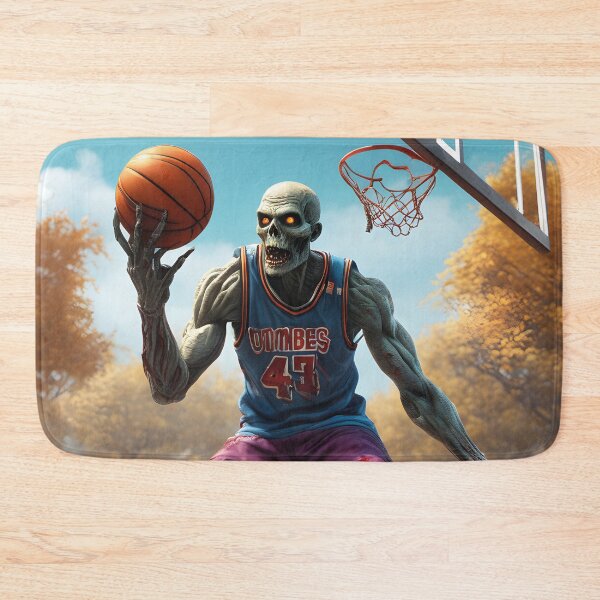 Item preview, Cool zombie basketball player on the court designed and sold by Mauswohn.