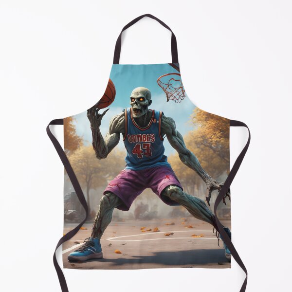 Item preview, Cool zombie basketball player on the court designed and sold by Mauswohn.