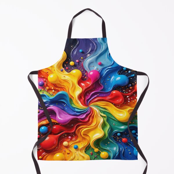 Item preview, Rainbow Liquid Swirl Abstract Splash designed and sold by Kaleidoscope Print.