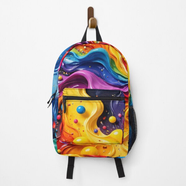 Item preview, Rainbow Liquid Swirl Abstract Splash designed and sold by Kaleidoscope Print.