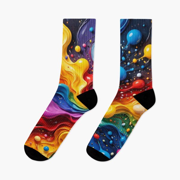 Item preview, Rainbow Liquid Swirl Abstract Splash designed and sold by Kaleidoscope Print.
