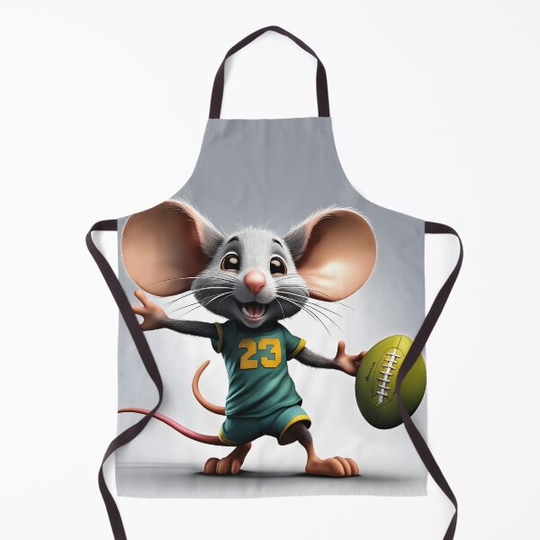 Item preview, Cute mouse as a football player with a ball designed and sold by Mauswohn.