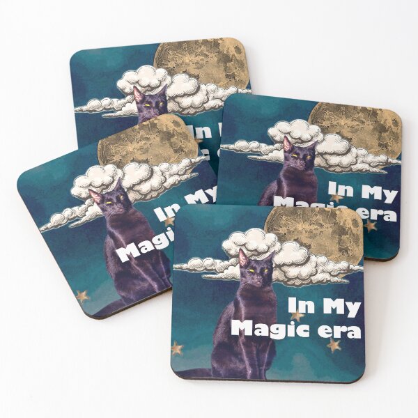 Item preview, In My Magic Era – Black Cat & Moon Night designed and sold by SlowlyMiracles.