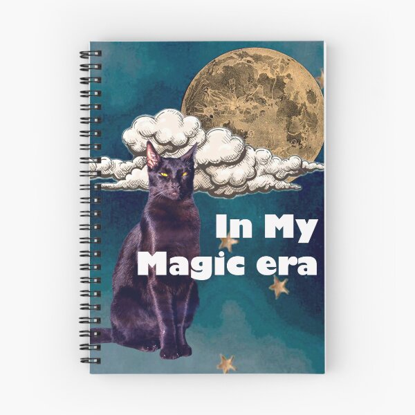 Item preview, In My Magic Era – Black Cat & Moon Night designed and sold by SlowlyMiracles.