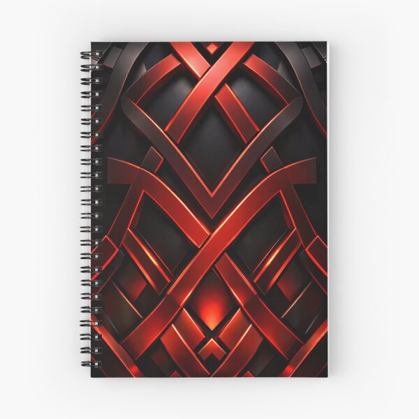 Item preview, Red Black Metallic Celtic Knot designed and sold by Kaleidoscope Print.