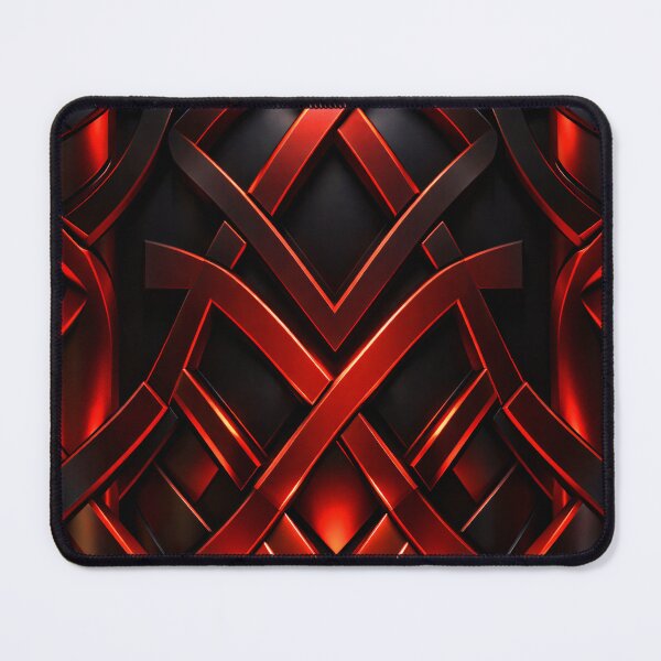 Item preview, Red Black Metallic Celtic Knot designed and sold by Kaleidoscope Print.