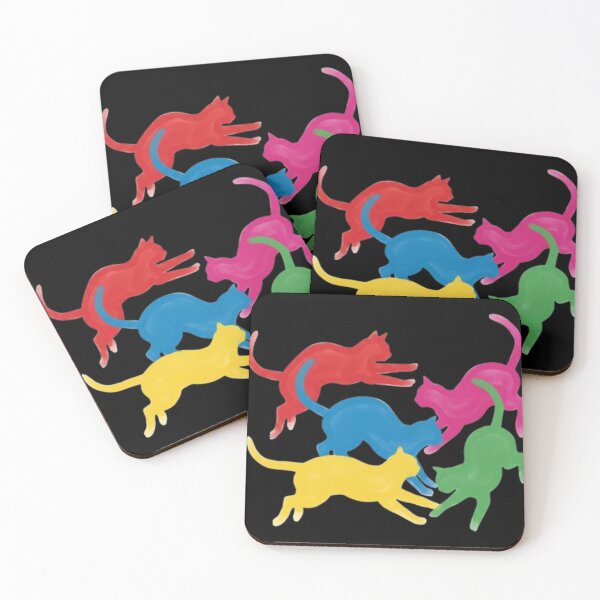 Item preview, Colorful Cats in Motion designed and sold by Miryou.